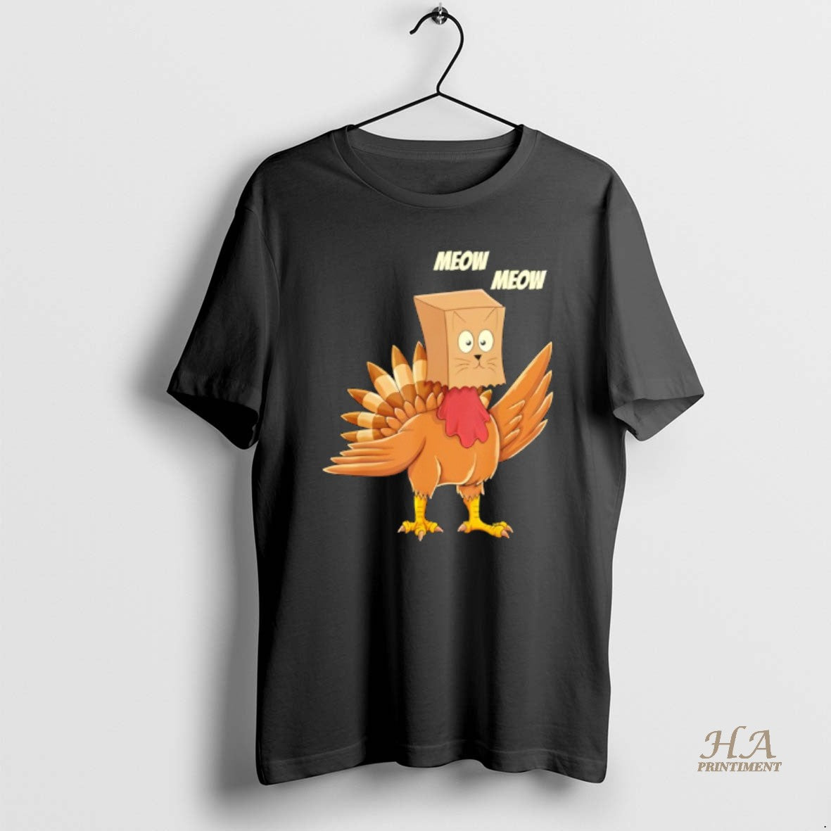 Official Thanksgiving Turkey Cat Meow Thanksgiving T-Shirts, Hoodie, Sweatshirt | InkNestWear.com