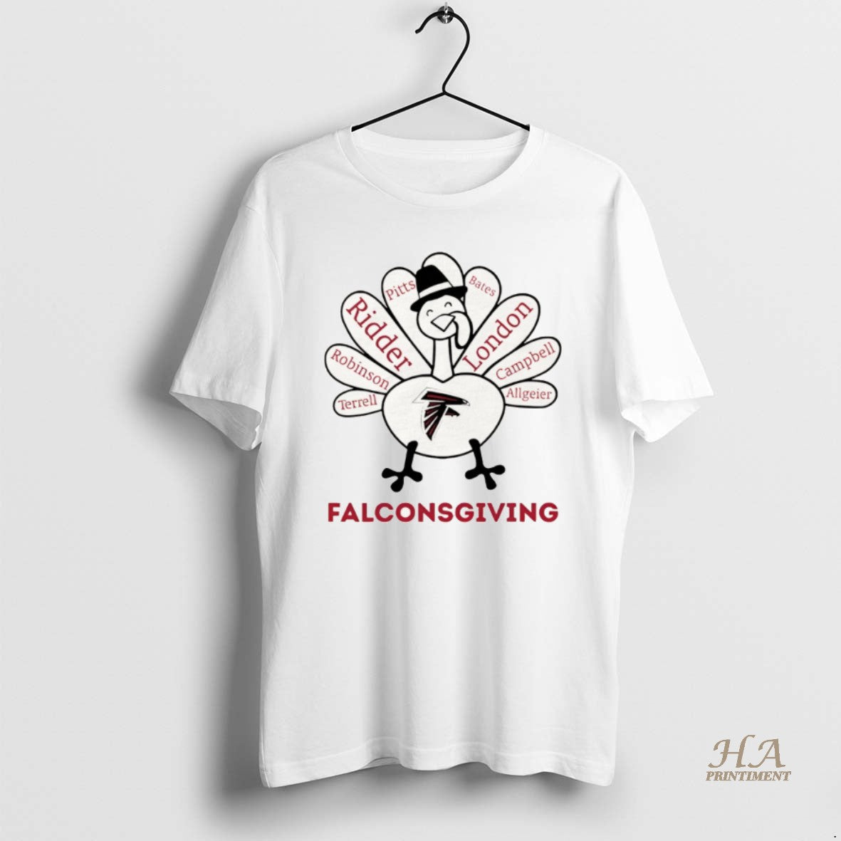 Official Thanksgiving With Atlanta Falcons Heroes T-Shirts, Hoodie, Sweatshirt | InkNestWear.com