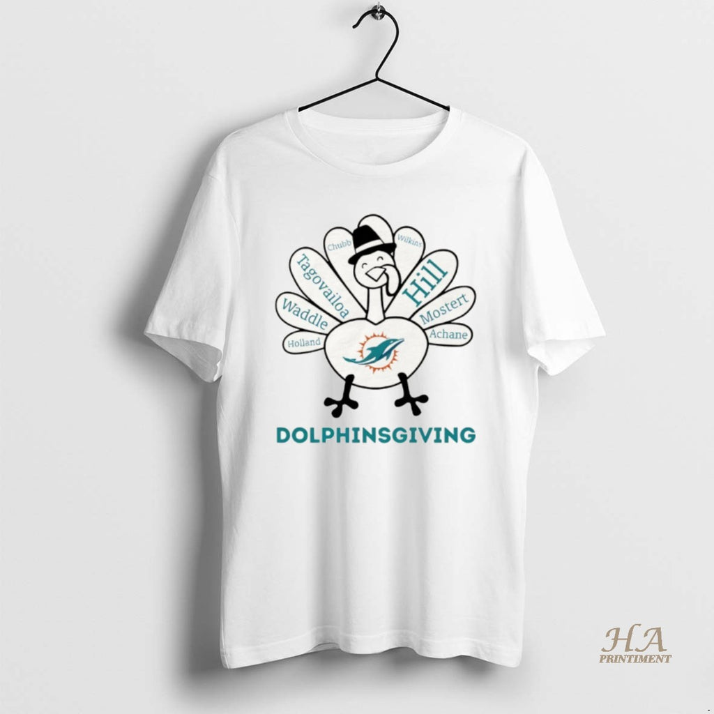 Official Thanksgiving With Miami Dolphins Heroes T-Shirts, Hoodie, Sweatshirt | InkNestWear.com
