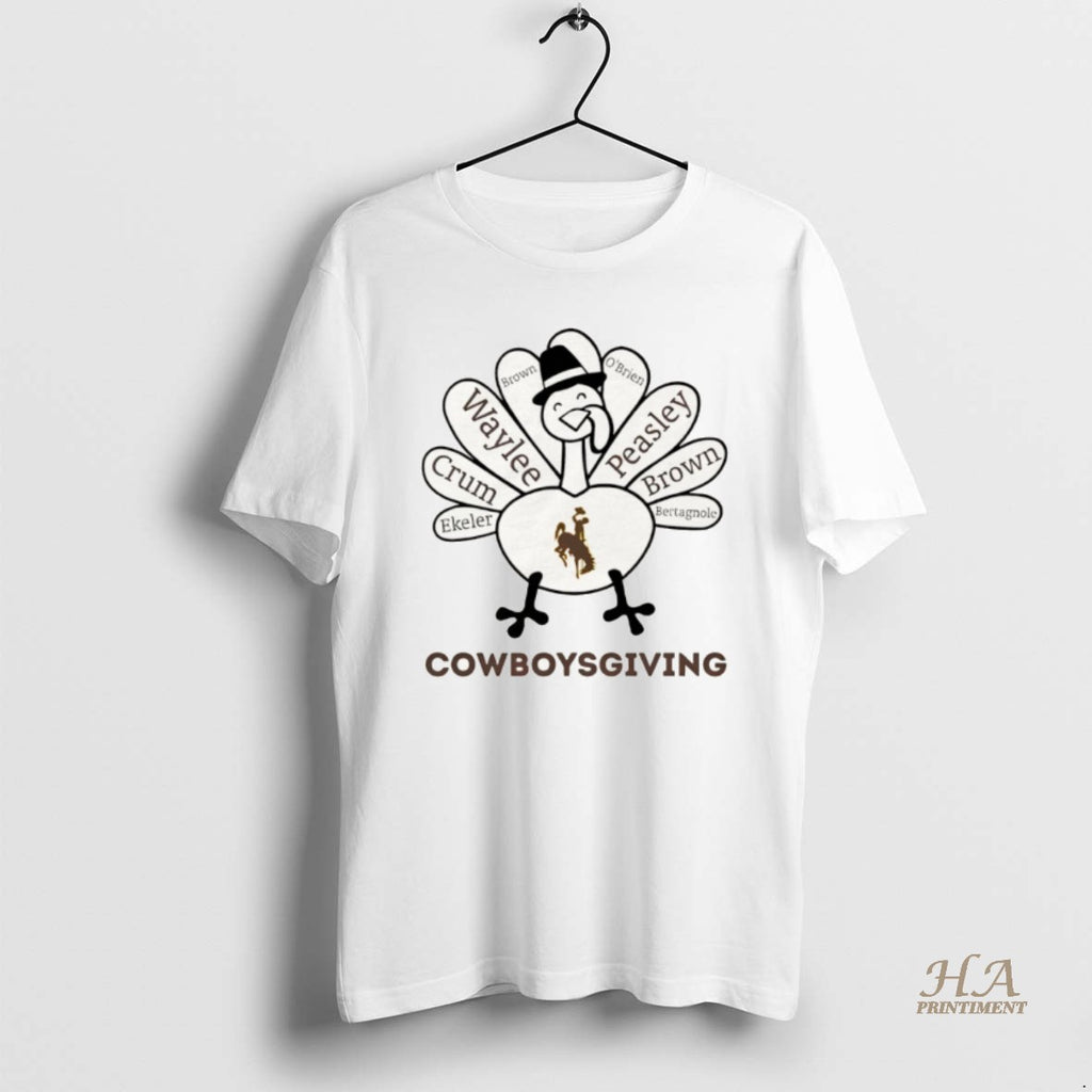 Official Thanksgiving With Wyoming Cowboys Heroes T-Shirts, Hoodie, Sweatshirt | InkNestWear.com