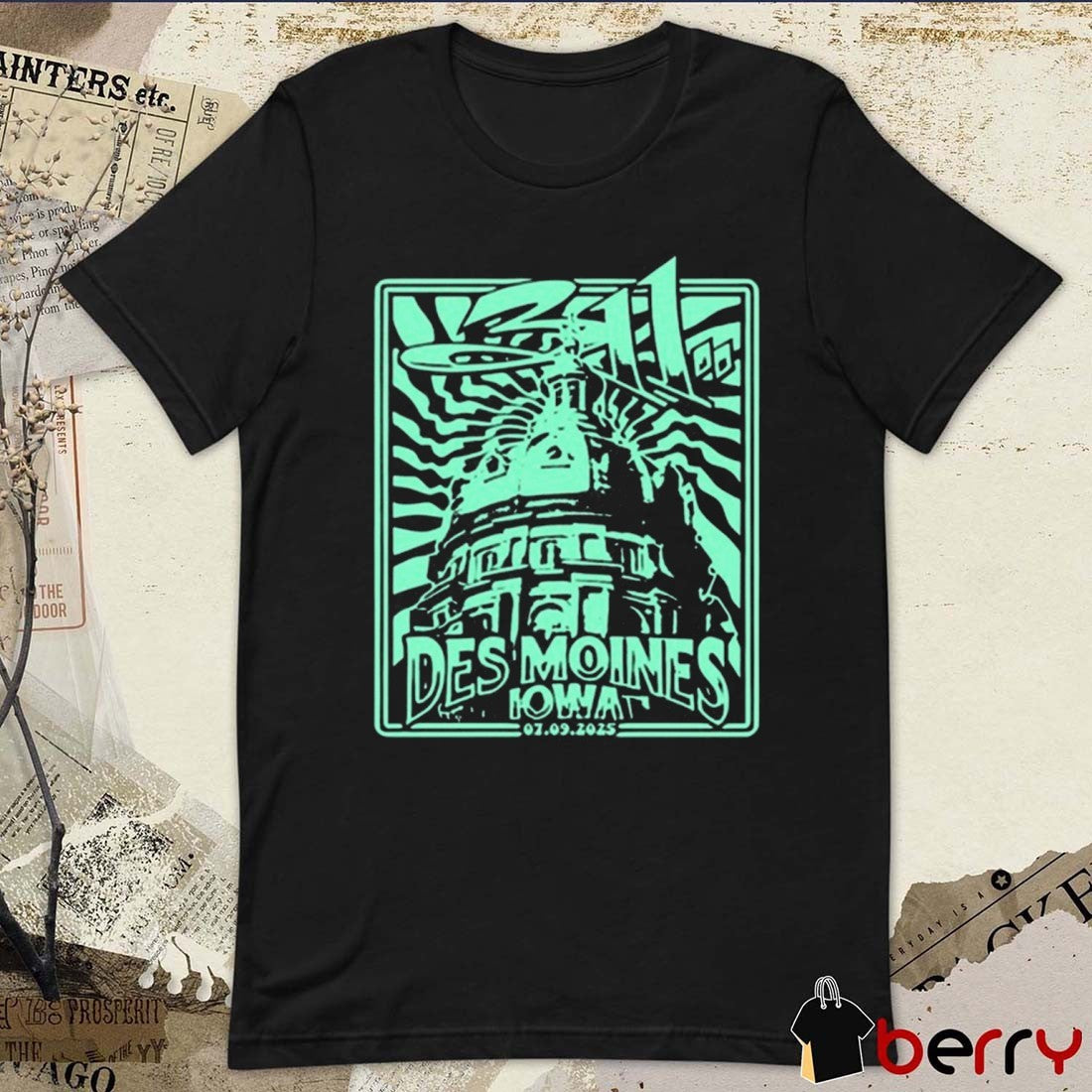 The 311 Band July 09 2025 Vibrant Music Hall Waukee Des Moines IA t-shirt