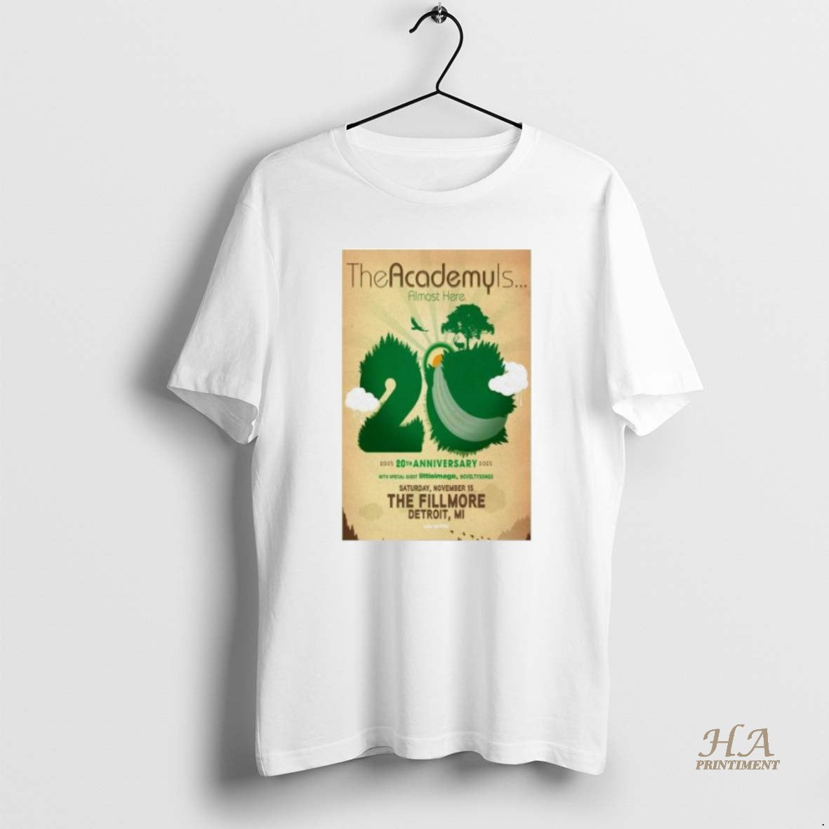 Official Academy Is Almost Here 2005 2025 20th Anniversary November 15 Fillmore Detroit T-Shirts, Hoodie, Sweatshirt