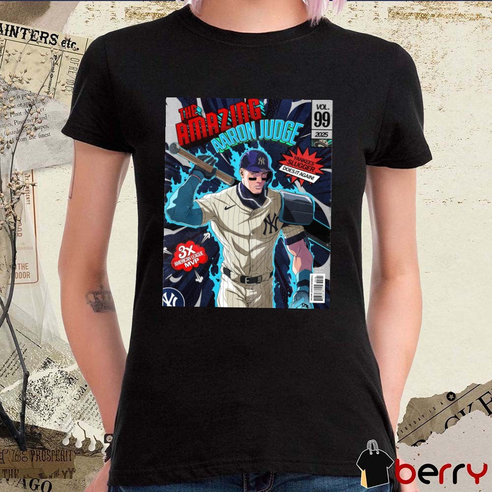 The Amazing Aaron Judge 3X American League MVP Yankees Slugger Does It Again Poster t-shirt