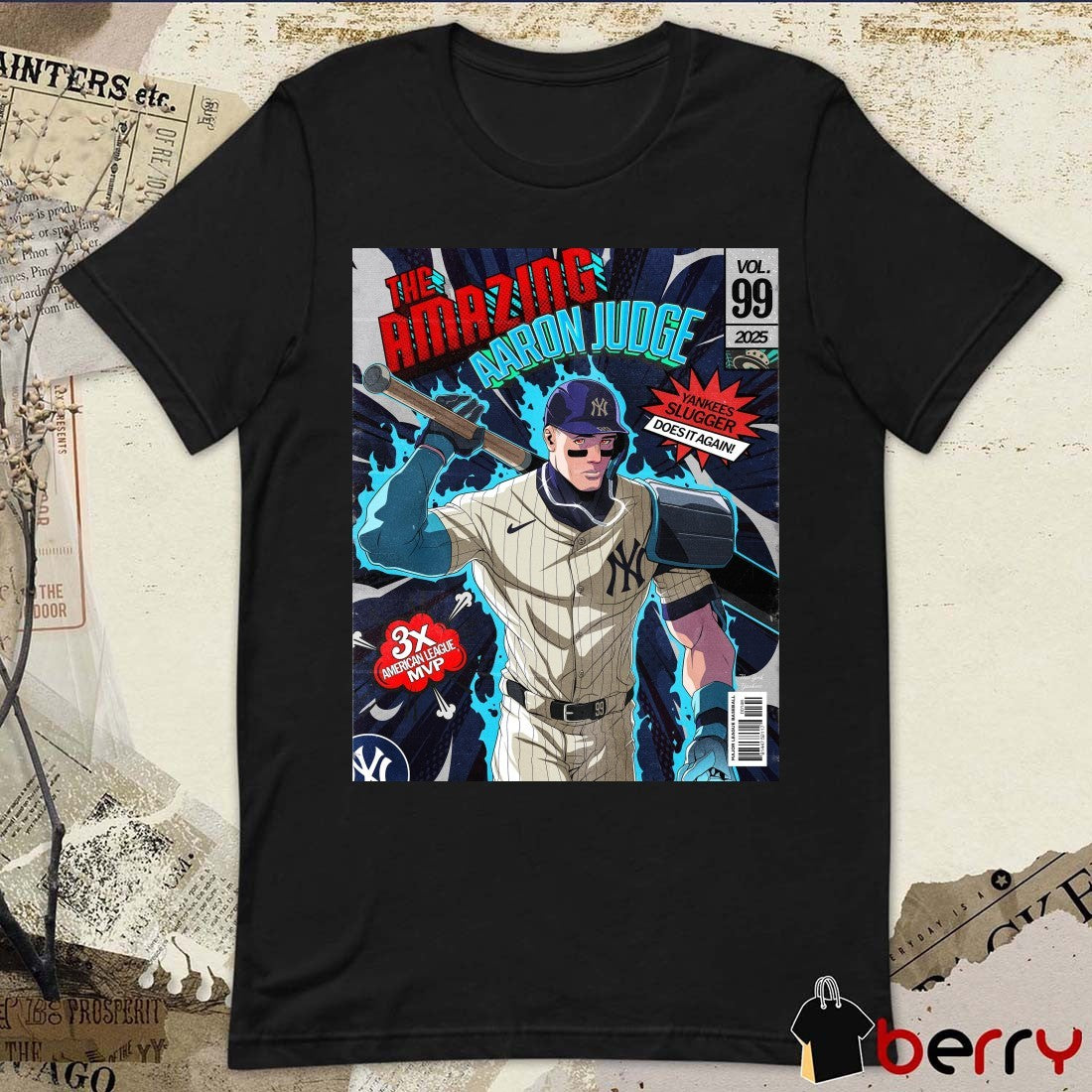 The Amazing Aaron Judge 3X American League MVP Yankees Slugger Does It Again Poster t-shirt