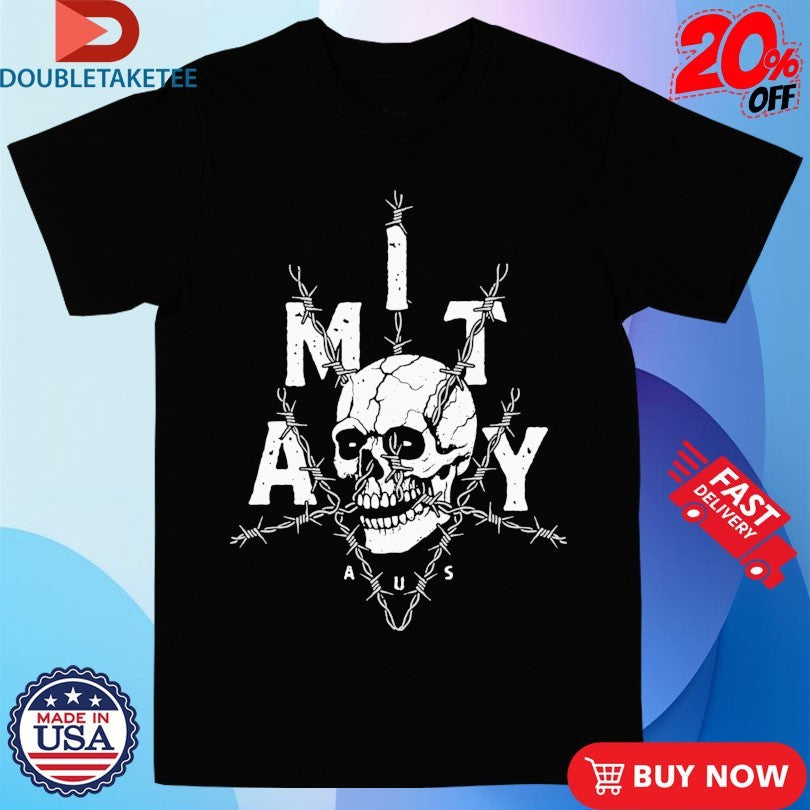 The Amity Affliction Barbed Skull T-shirts