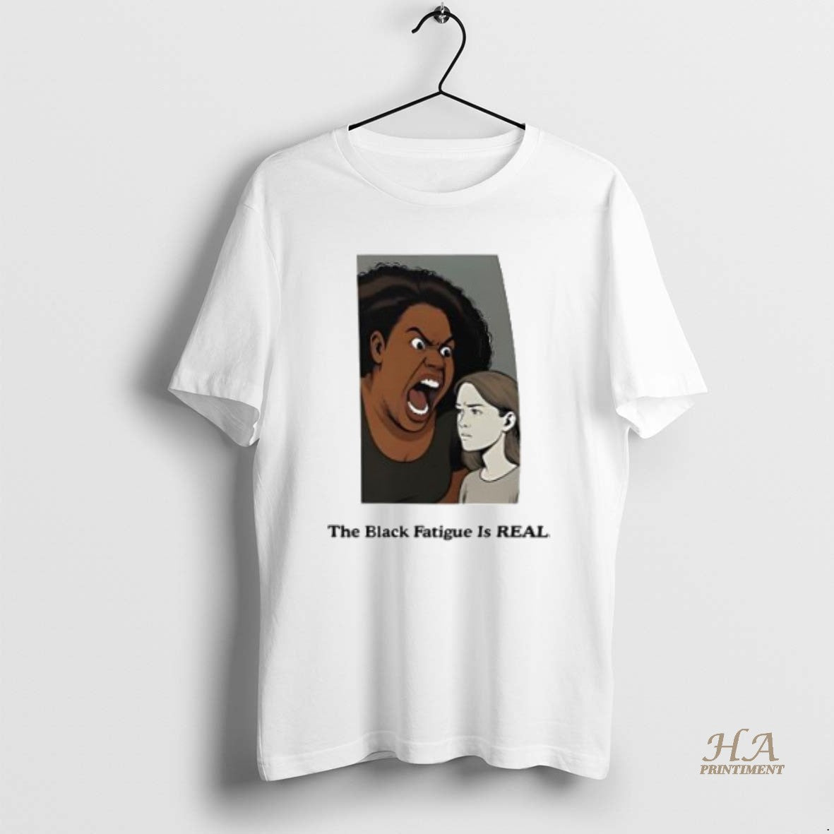 Official The Black Fatigue Is Real Cartoon Ai T-Shirts, Hoodie, Sweatshirt | InkNestWear.com