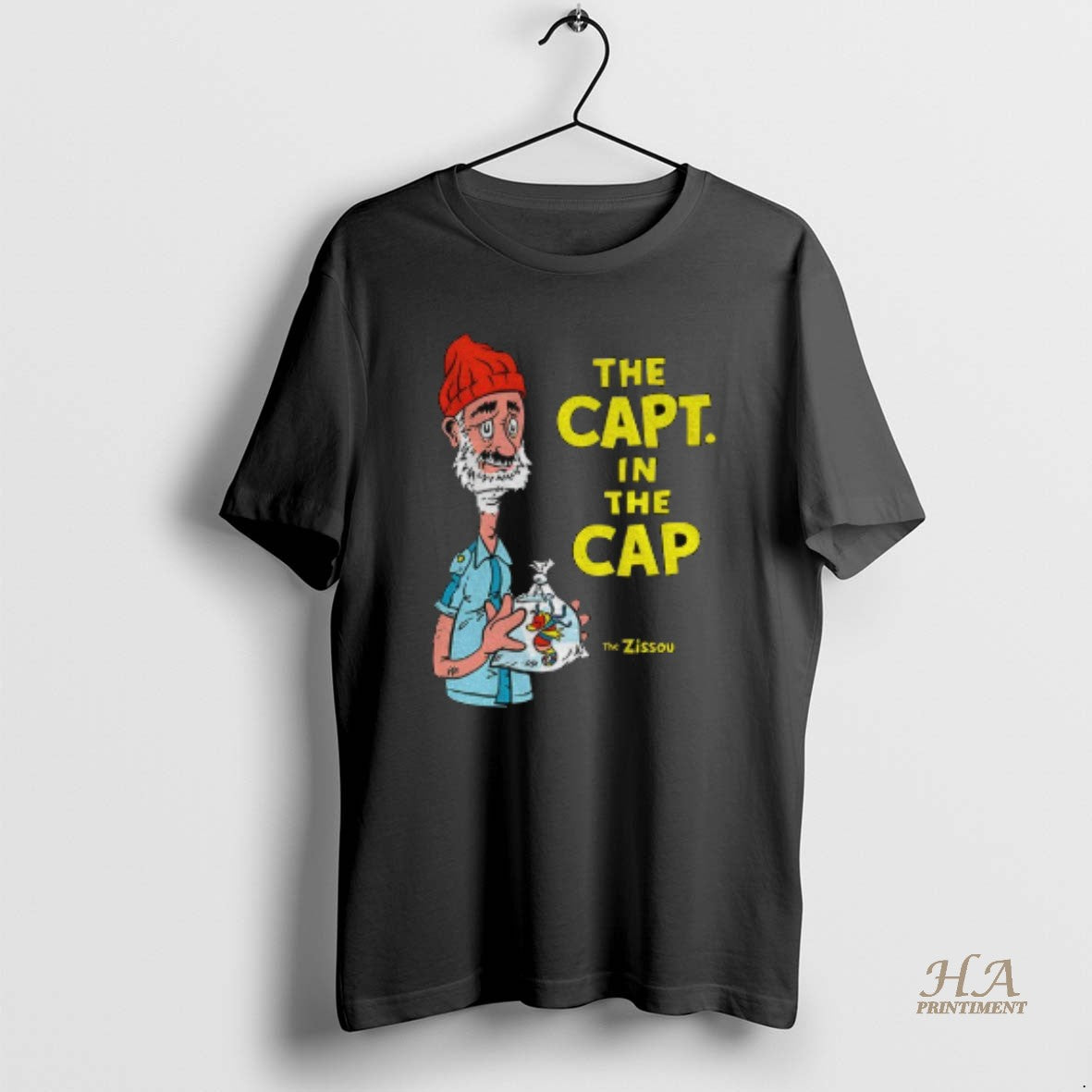 Official The Capt In The Cap The Zissou T-Shirts, Hoodie, Sweatshirt | InkNestWear.com