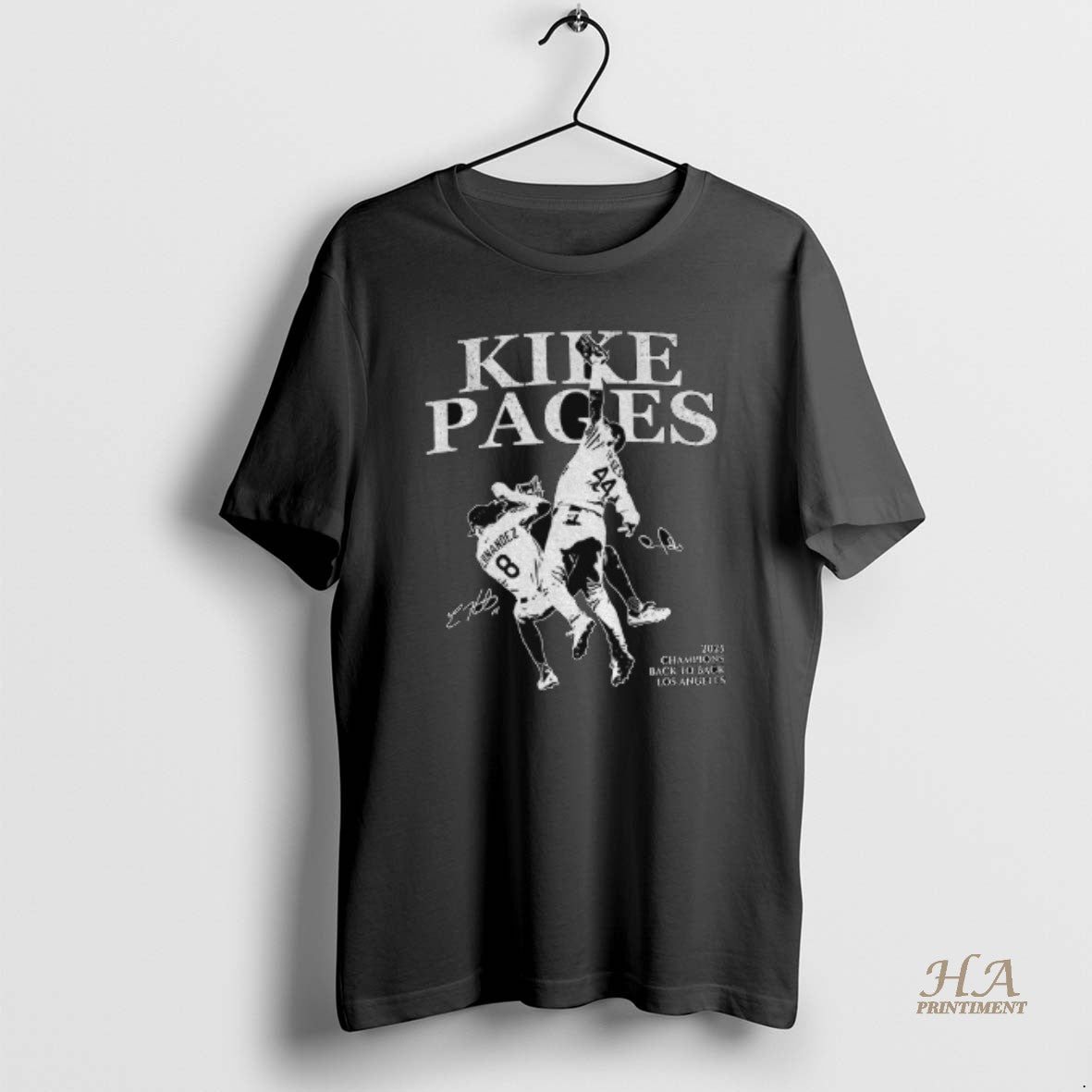 Official The Catch Los Angeles Champs Baseball Kike Pages Signature 2025 Champions Back To Back T-Shirts, Hoodie, Sweatshirt