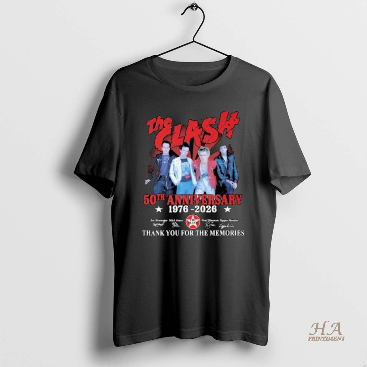 Official The Clash 50 Years Anniversary 1976_e2_80_932026 Thank You For The Memories Signatures T-Shirts, Hoodie, Sweatshirt