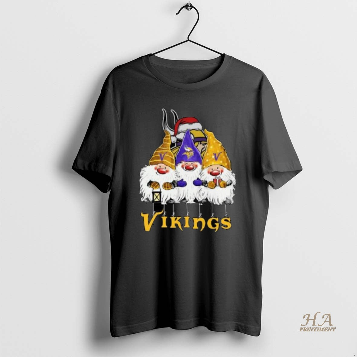 Official The Gnomes X Minnesota Vikings Merry Christmas 2025 Circle Black T-Shirts, Hoodie, Sweatshirt | InkNestWear.com