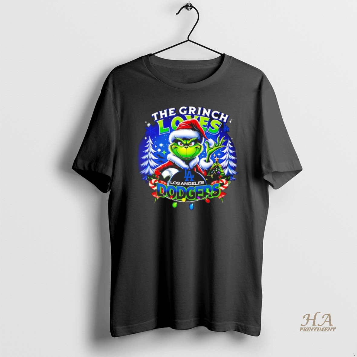 Official The Grinch Loves Los Angeles Dodgers Christmas Oraments Black Ornaments T-Shirts, Hoodie, Sweatshirt