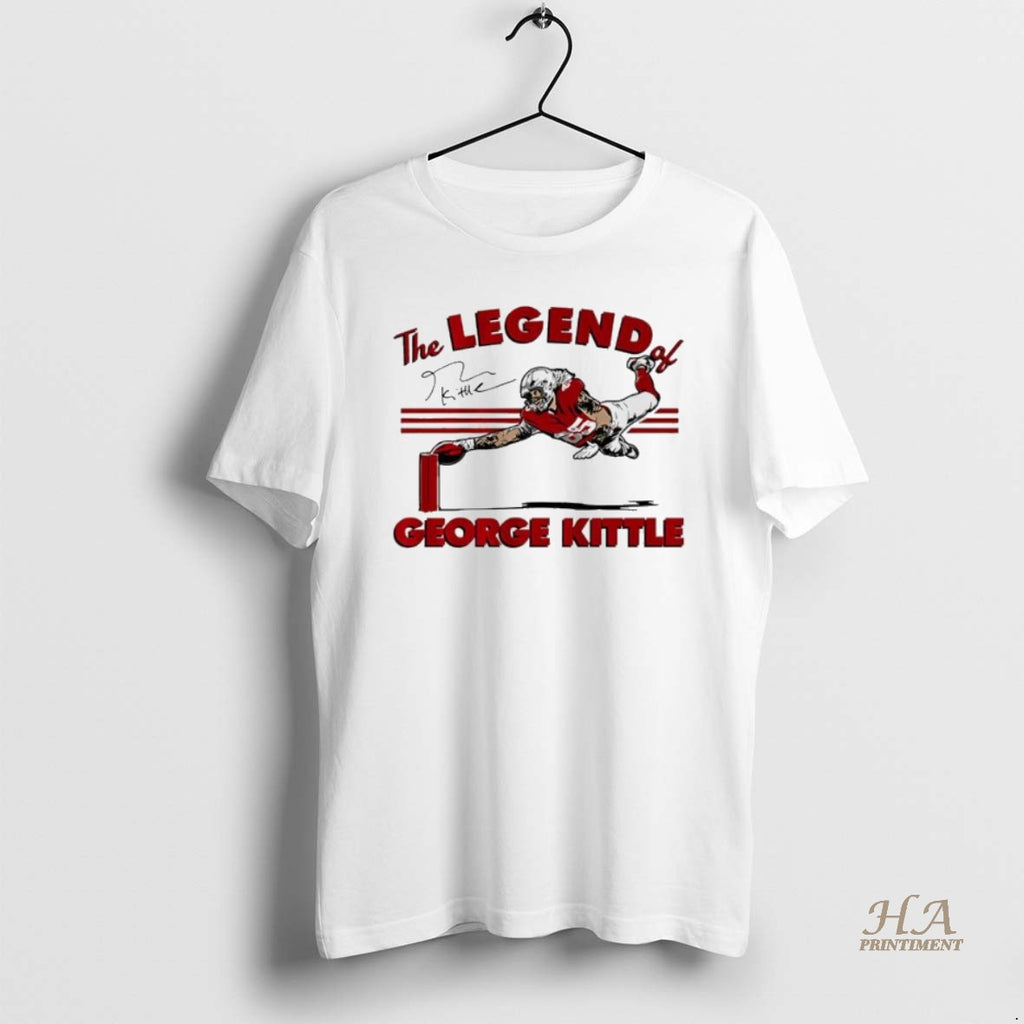 Official The Legend Of George Kittle Signature Football T-Shirts, Hoodie, Sweatshirt | InkNestWear.com