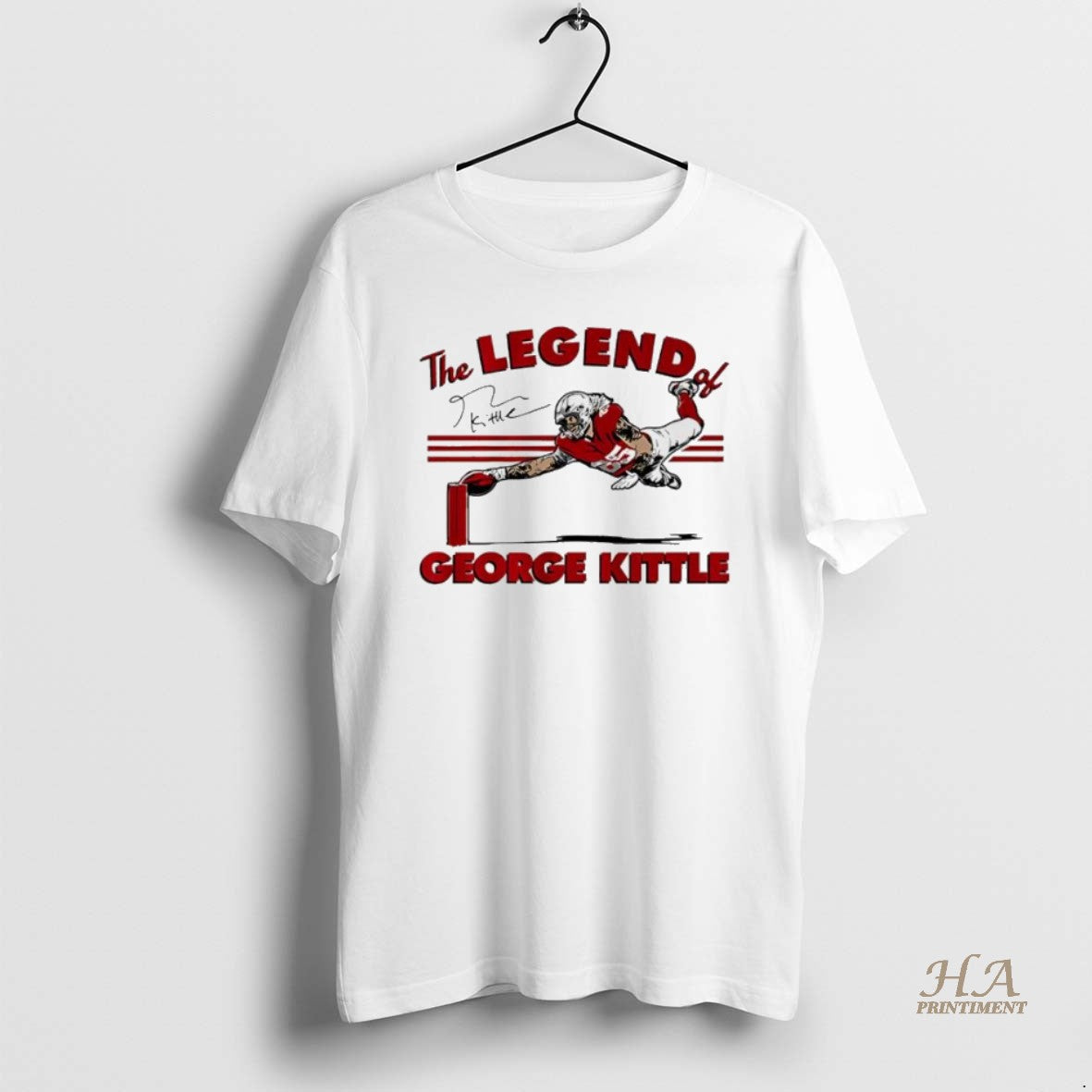 Official The Legend Of George Kittle Signature Football T-Shirts, Hoodie, Sweatshirt | InkNestWear.com