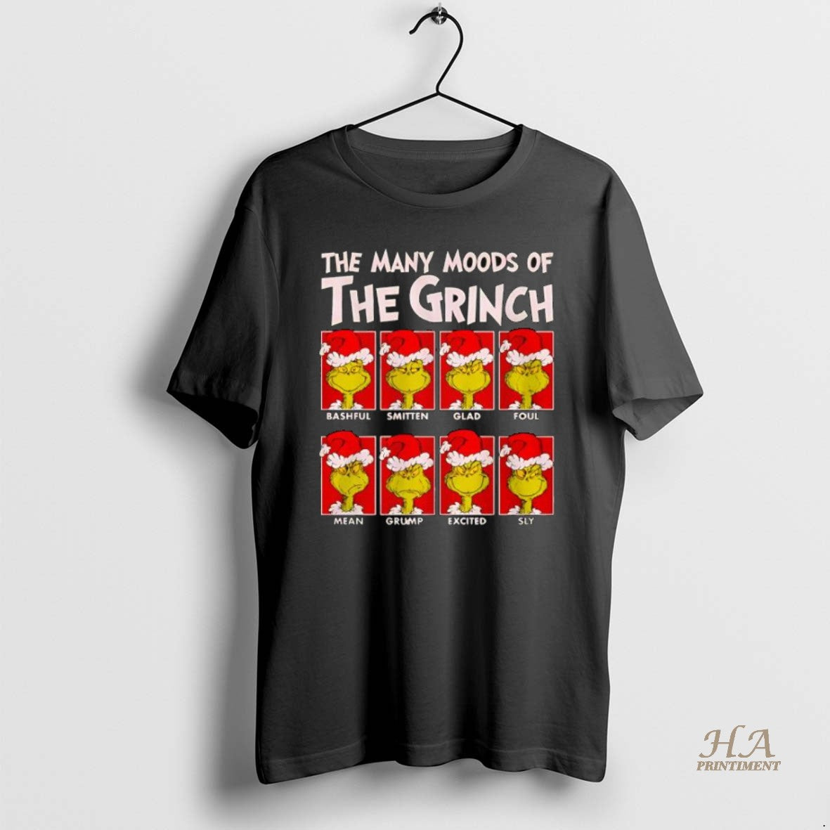Official The Many Moods Of Grinch Dr T-Shirts, Hoodie, Sweatshirt | InkNestWear.com
