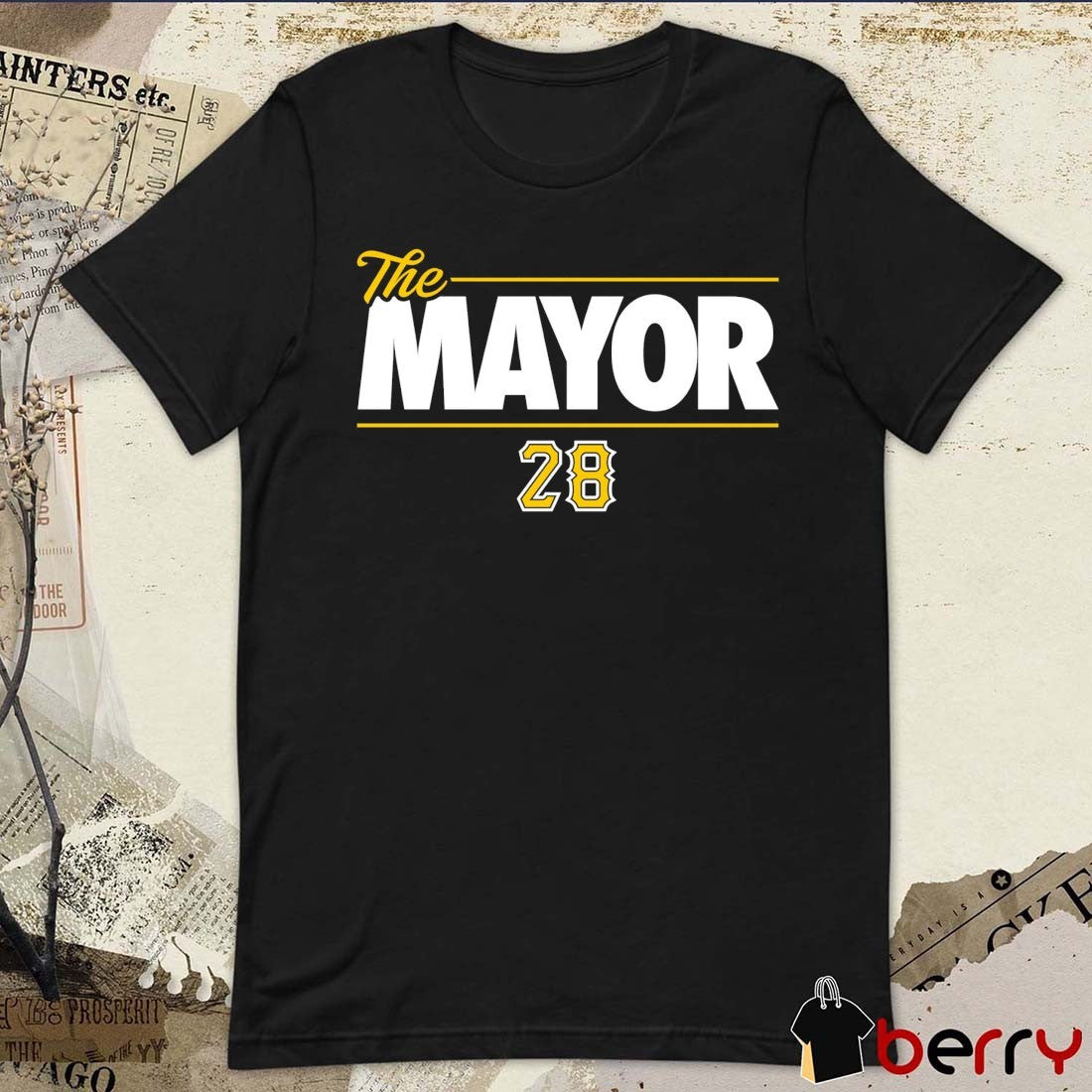 The Mayor 28 Jake Mangum 2026 MLB Pittsburgh Pirates t-shirt