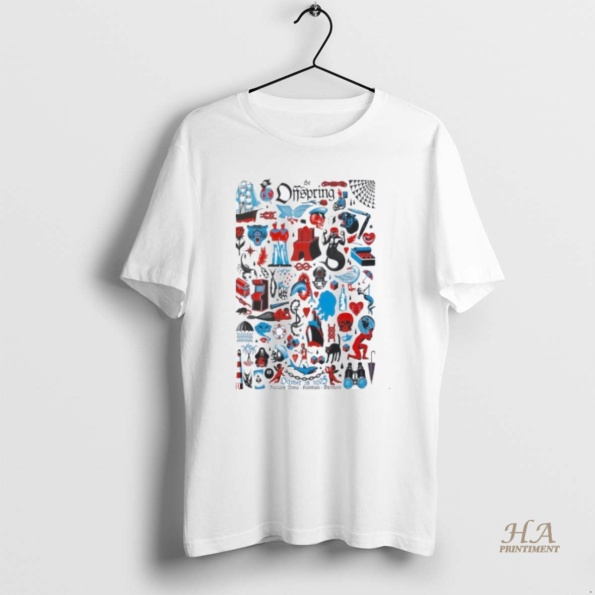 Official The Offspring Hamburg Germany October 28 2025 Tour T-Shirts, Hoodie, Sweatshirt | InkNestWear.com