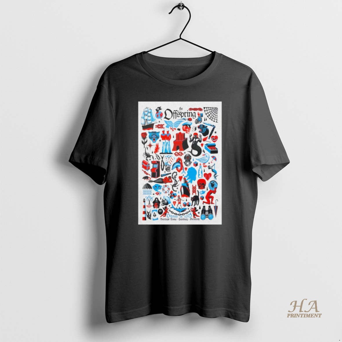 Official Offspring Oct 28 2025 Hamburg Germany Tour T-Shirts, Hoodie, Sweatshirt