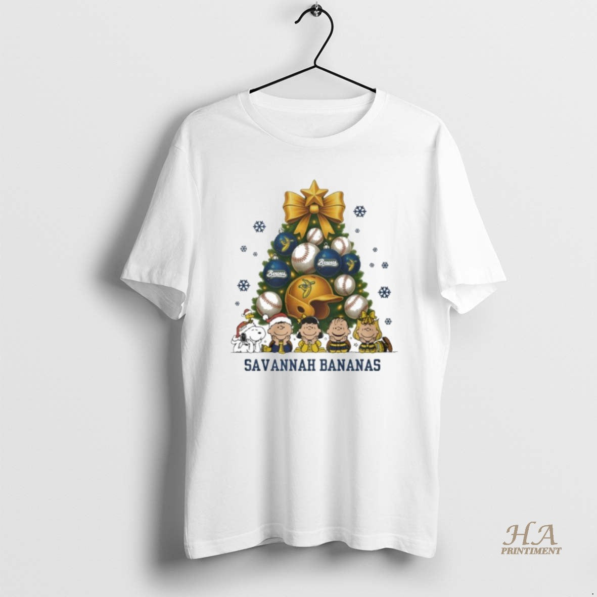 Official The Peanuts Savannah Bananas Baseball Christmas Tree T-Shirts, Hoodie, Sweatshirt | InkNestWear.com