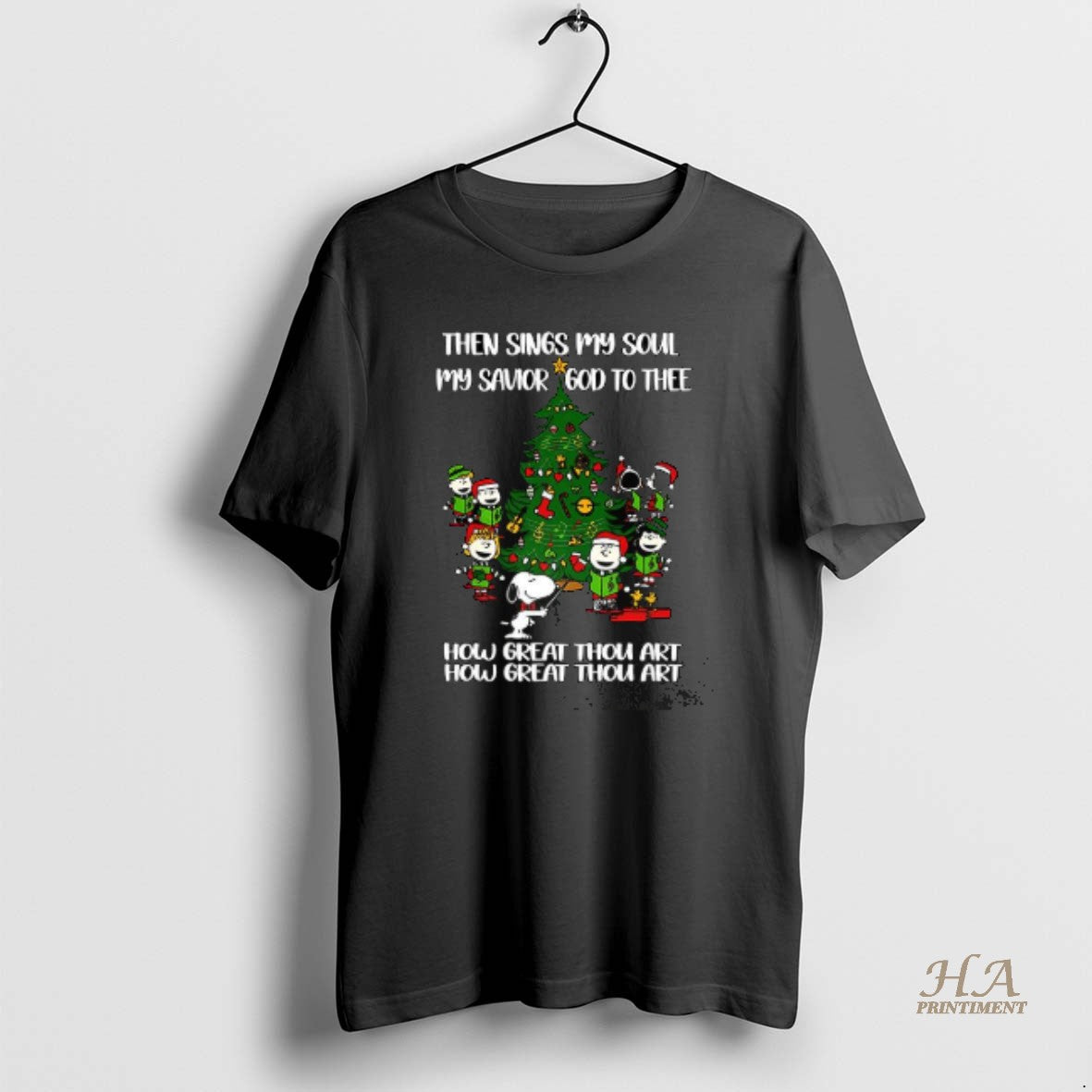 Official The Peanuts Then Sings My Soul My Savior God To Thee Christmas Tree T-Shirts, Hoodie, Sweatshirt | InkNestWear.com