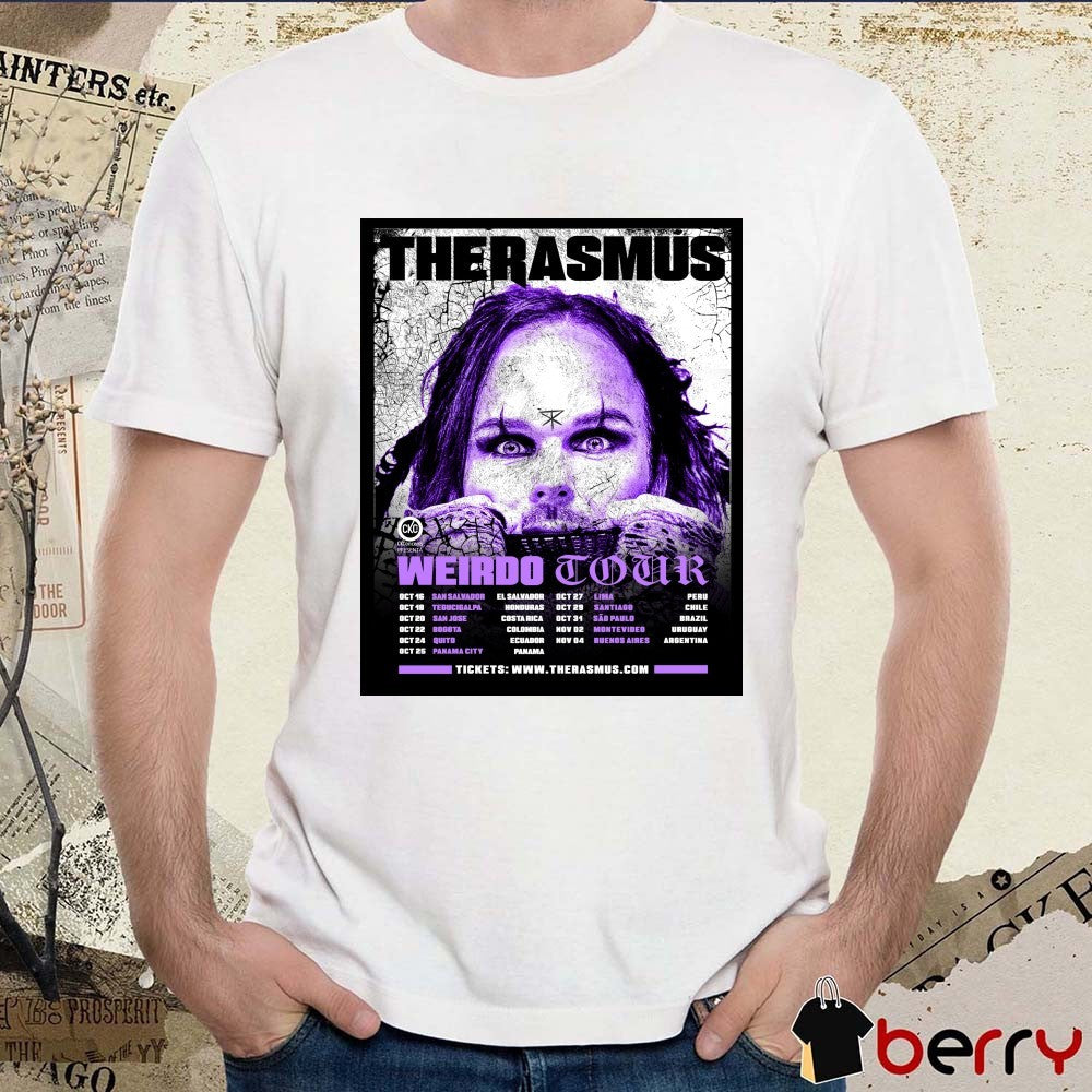 The Rasmus Weirdo Pop Up Shop Poster Tour Dates 2026 Latin America t-shirt