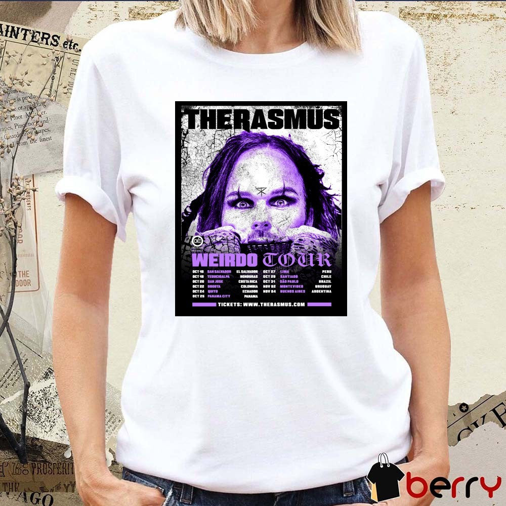 The Rasmus Weirdo Pop Up Shop Poster Tour Dates 2026 Latin America t-shirt
