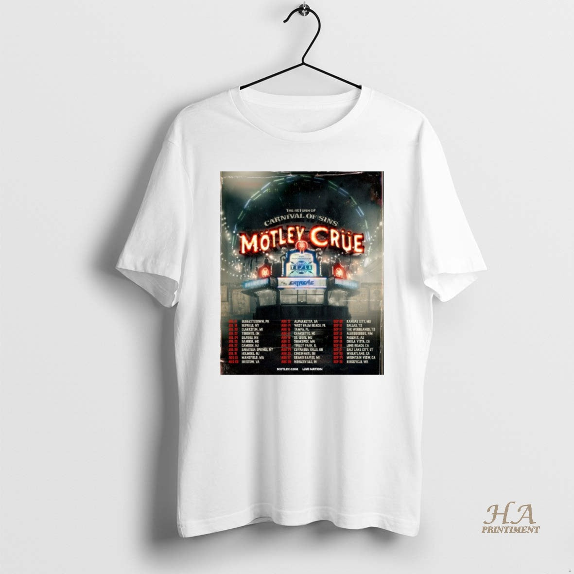Official The Return Of Carnival Of Sins Motley Crue July 18 To September 26 2026 T-Shirts, Hoodie, Sweatshirt