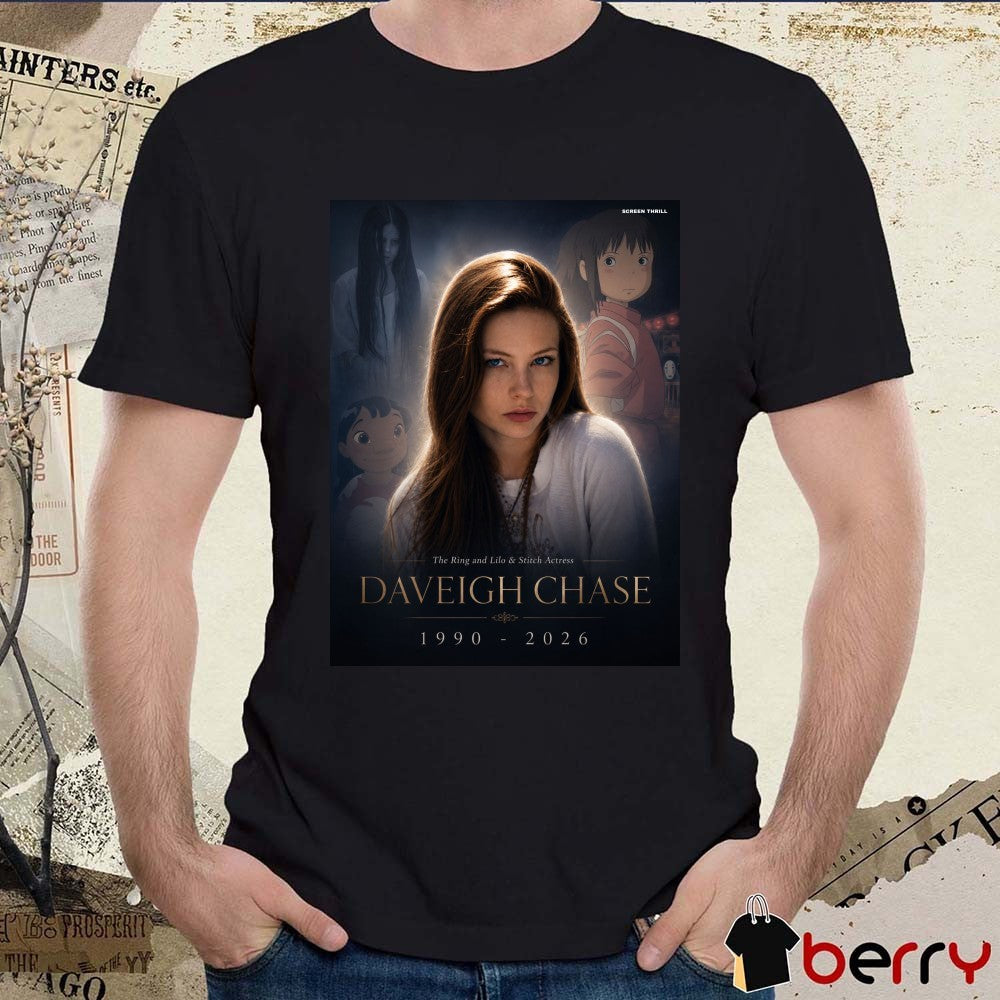 The Ring And Lilo And Stitch Actress Daveigh Chase 1990 – 2026 Screen Thrill Poster t-shirt