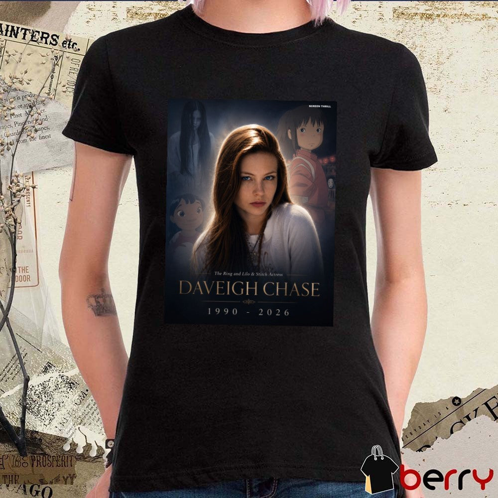 The Ring And Lilo And Stitch Actress Daveigh Chase 1990 – 2026 Screen Thrill Poster t-shirt