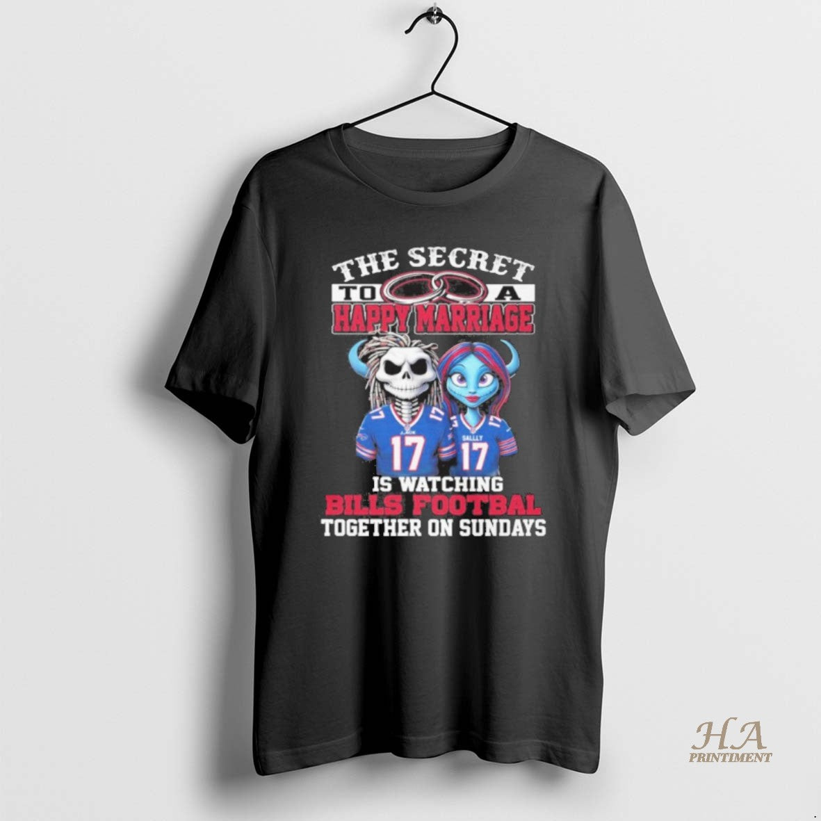 Official The Secret To A Happy Marriage Is Watching Bills Football Together On Sundays T-Shirts, Hoodie, Sweatshirt