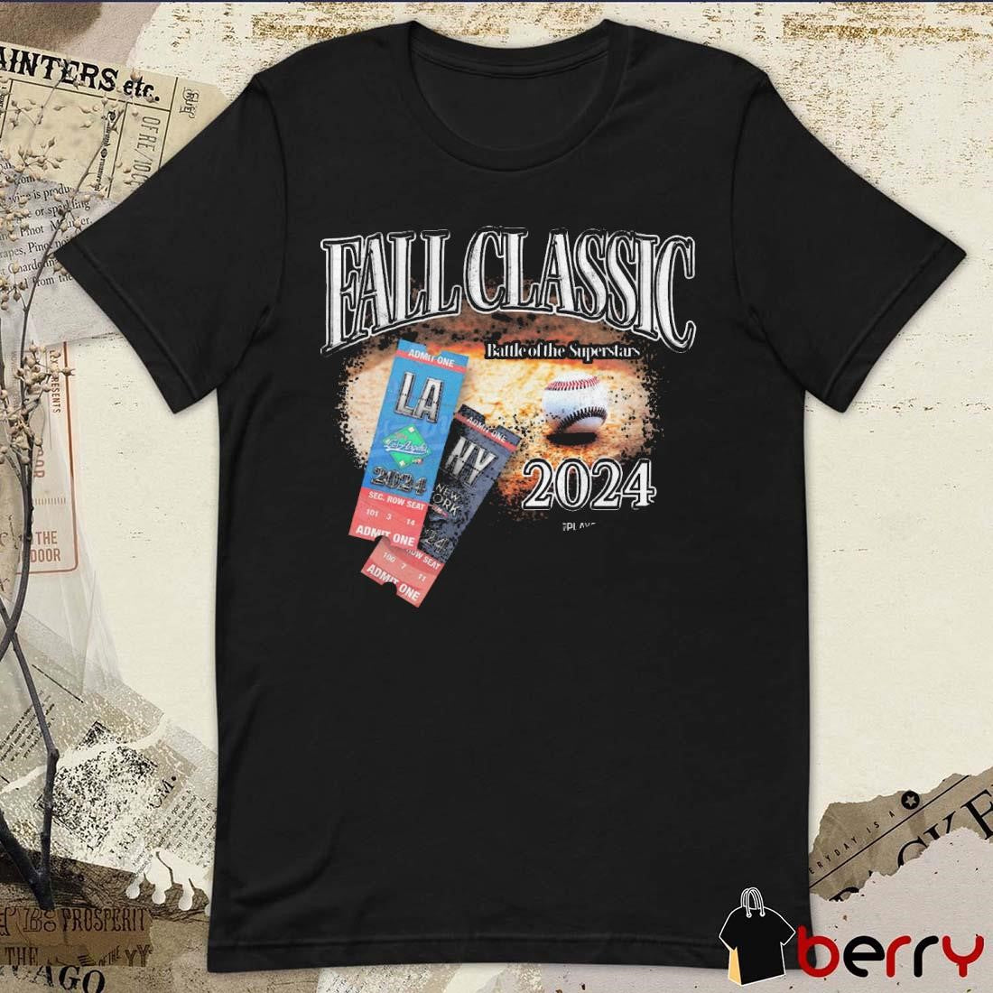 The Superstar Matchup Fall Classic Battle Of The Superstars 2024 LA Dodgers Vs NY Yankees MLB t-shirt