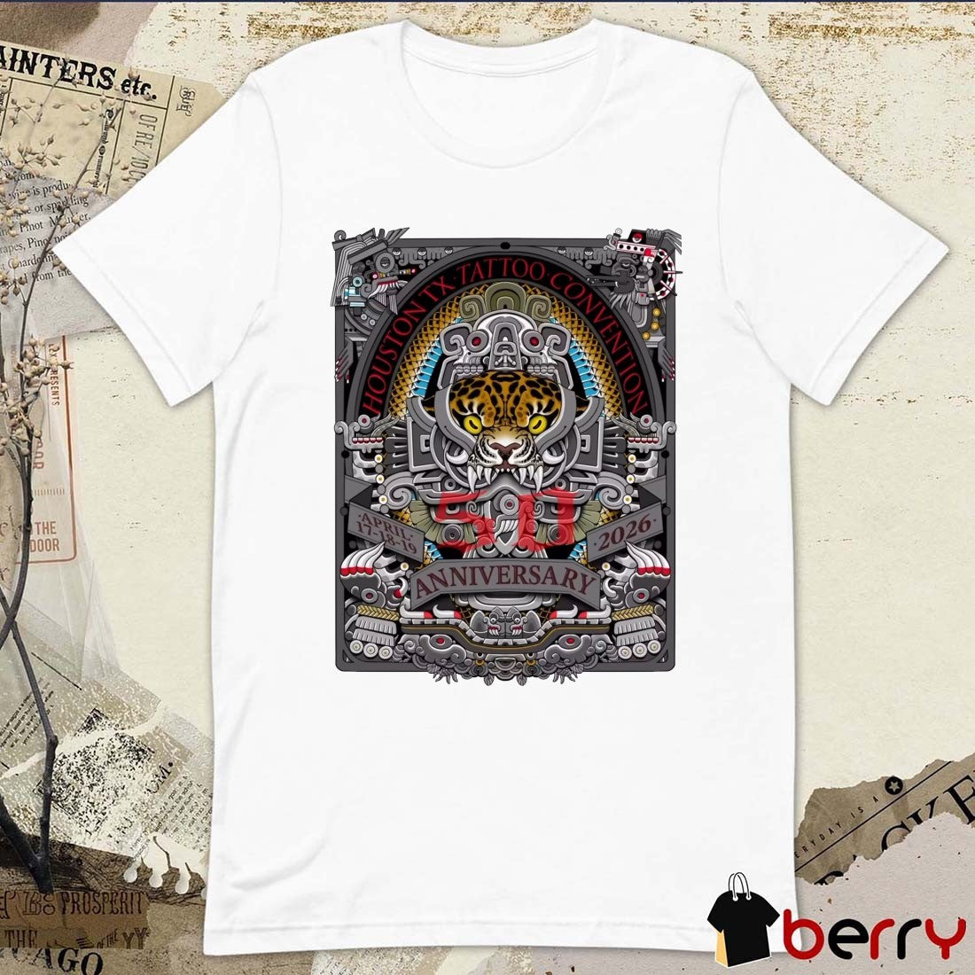 The Texas Tattoo Convention April 17-19, 2026 50th Anniversary Houston, Texas t-shirt