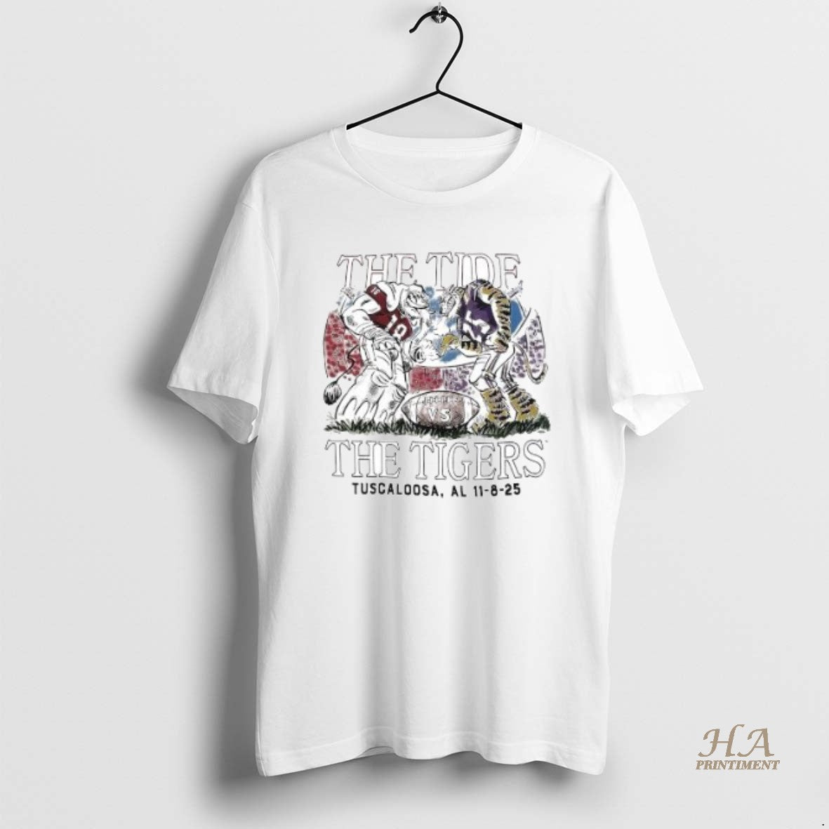 Official The Tide Vs The Tigers Tuscaloosa Al 11 8 25 T-Shirts, Hoodie, Sweatshirt | InkNestWear.com