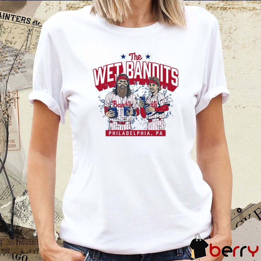 The Wet Bandits Philadelphia PA Bryson Stott and Brandon Marsh Philadelphia Phillies MLB Baseball Painting t-shirt