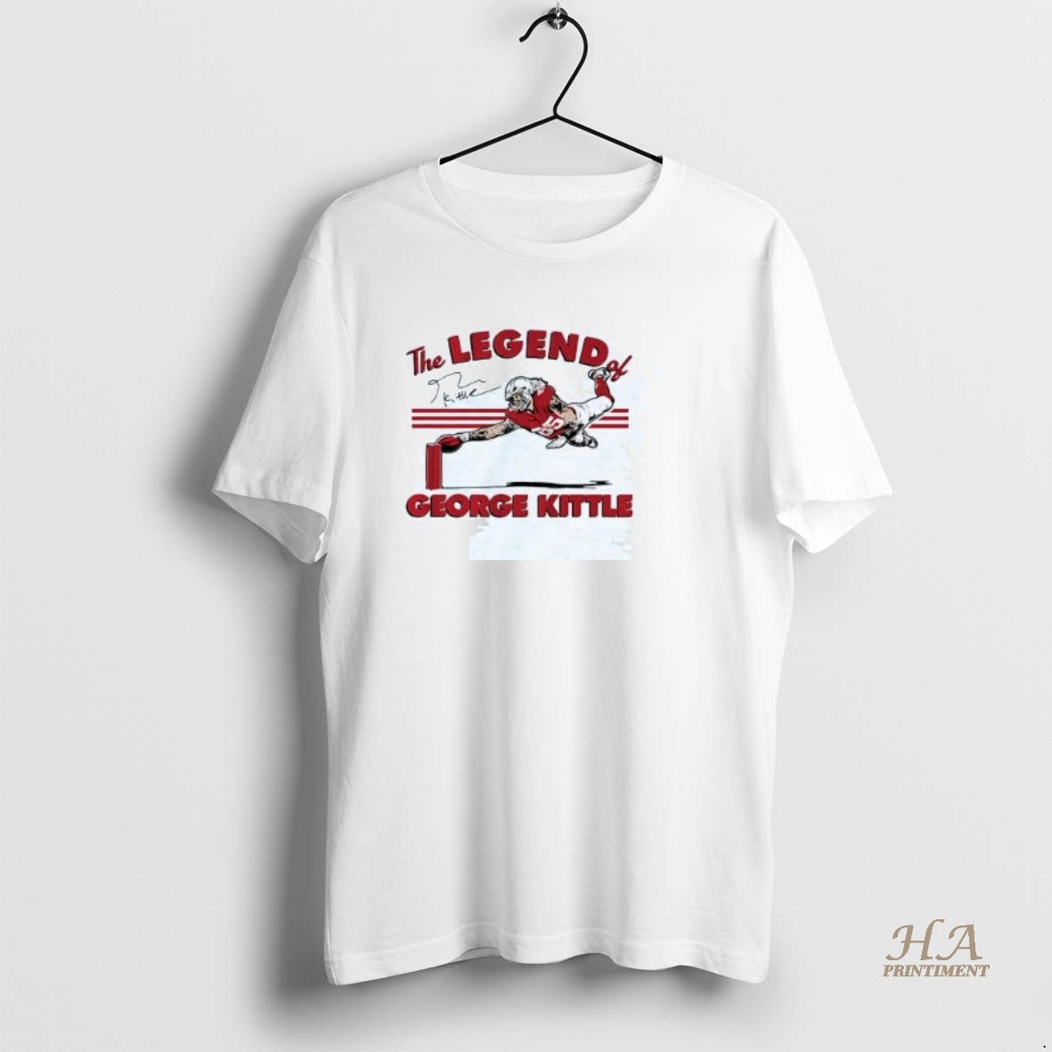 Official The Legend Of George Kittle Catch Signature T-Shirts, Hoodie, Sweatshirt | InkNestWear.com
