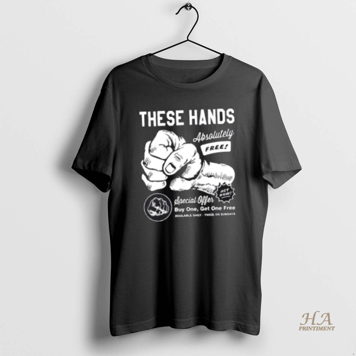 Official These Hands Absolutely Free Special Offer Buy One Get One Free T-Shirts, Hoodie, Sweatshirt | InkNestWear.com