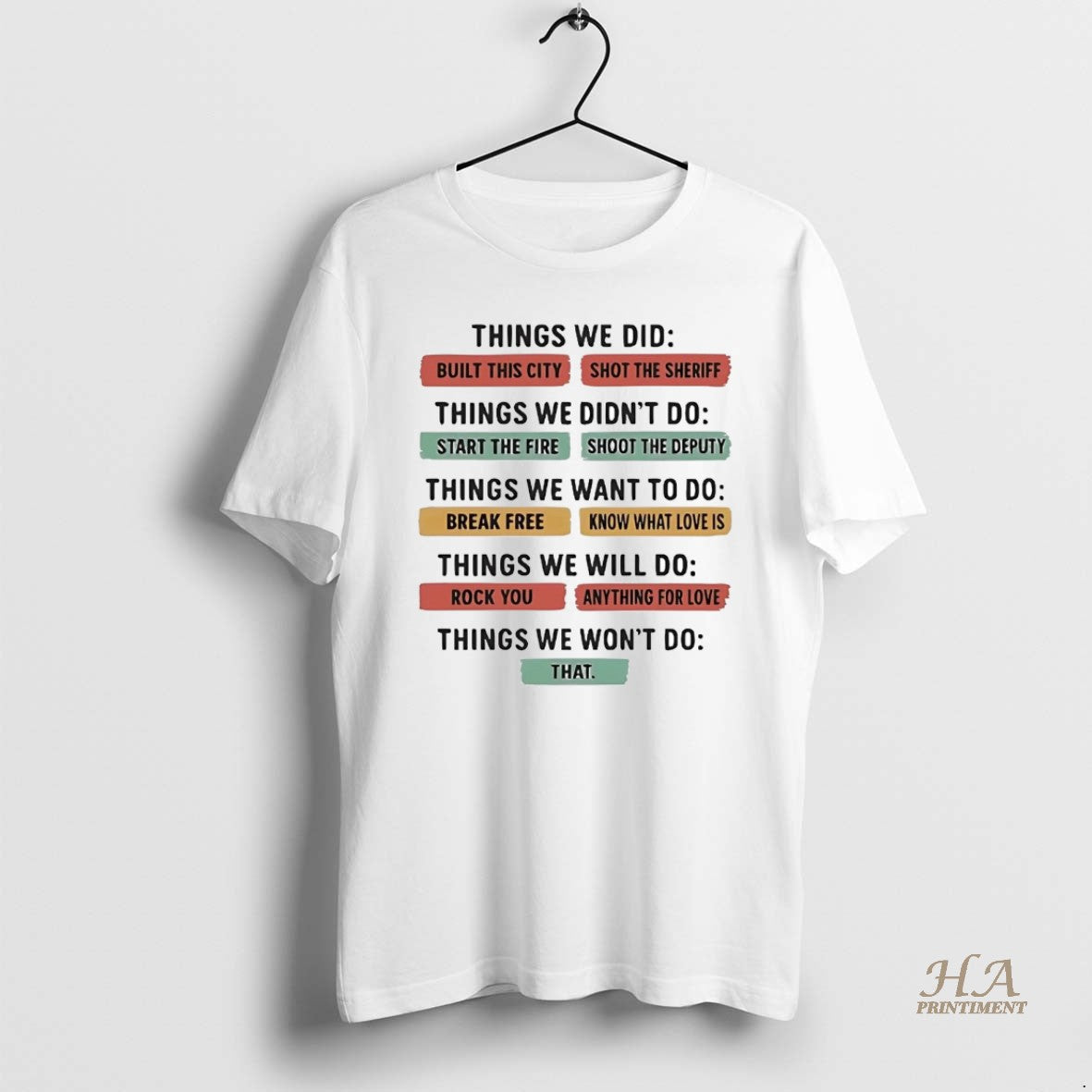 Official Things We Did And Things We Wont Do T-Shirts, Hoodie, Sweatshirt | InkNestWear.com