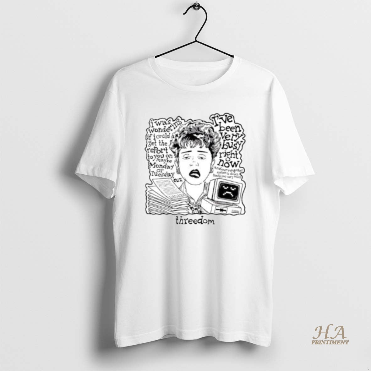 Official Threedom Corporate Lady Circle White T-Shirts, Hoodie, Sweatshirt | InkNestWear.com