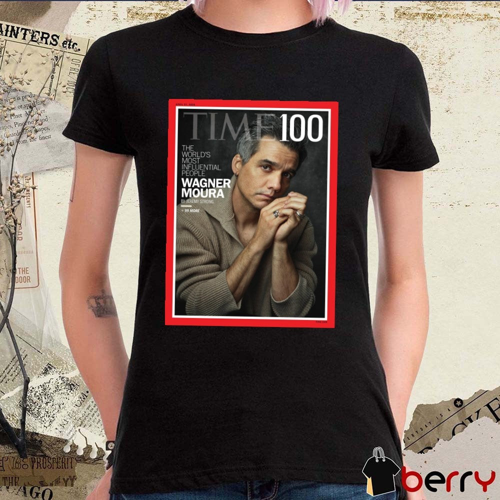 Time 100 The World’s Most Influential People Wagner Moura By Jeremy Strong 2026 Poster t-shirt