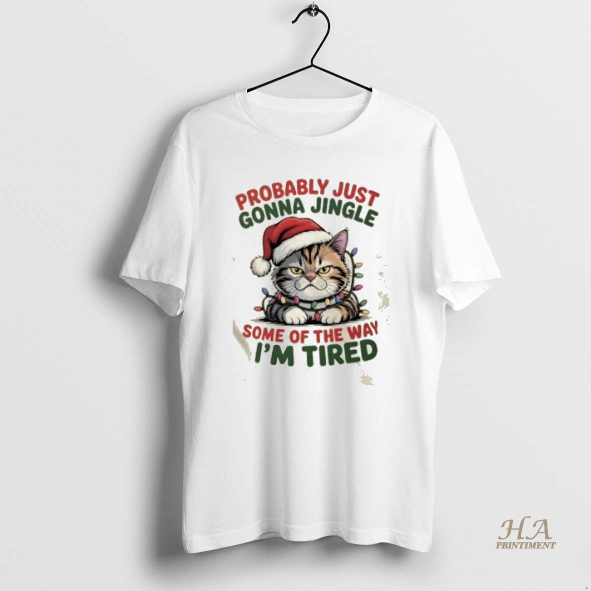 Official Tired Cat Christmas Festive Lazy Cat T-Shirts, Hoodie, Sweatshirt | InkNestWear.com