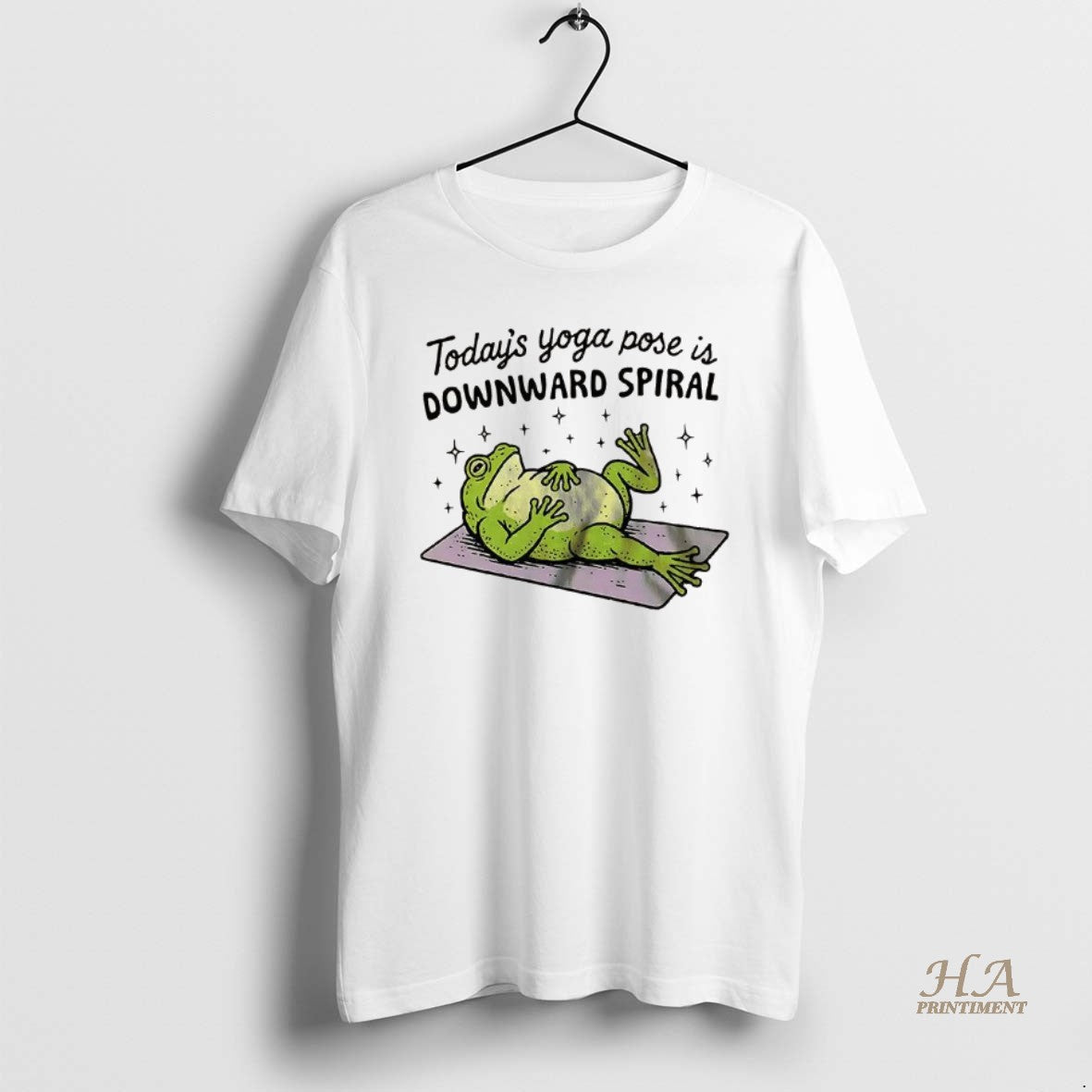 Official Todays Yoga Pose Is Downward Spiral Frog T-Shirts, Hoodie, Sweatshirt | InkNestWear.com