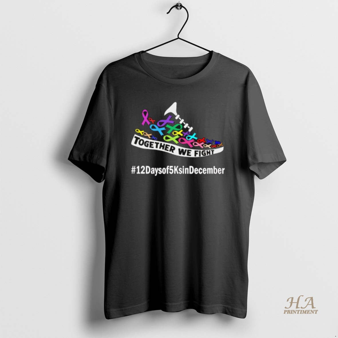 Official Together We Fight 12 Days Of 5 Ks In December For Acs T-Shirts, Hoodie, Sweatshirt | InkNestWear.com