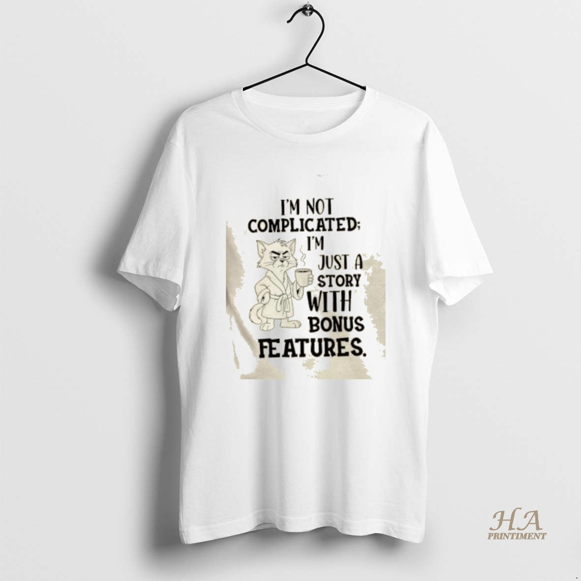 Official Tom Cat Im Not Complicated Im Just A Story With Bonus Features T-Shirts, Hoodie, Sweatshirt | InkNestWear.com