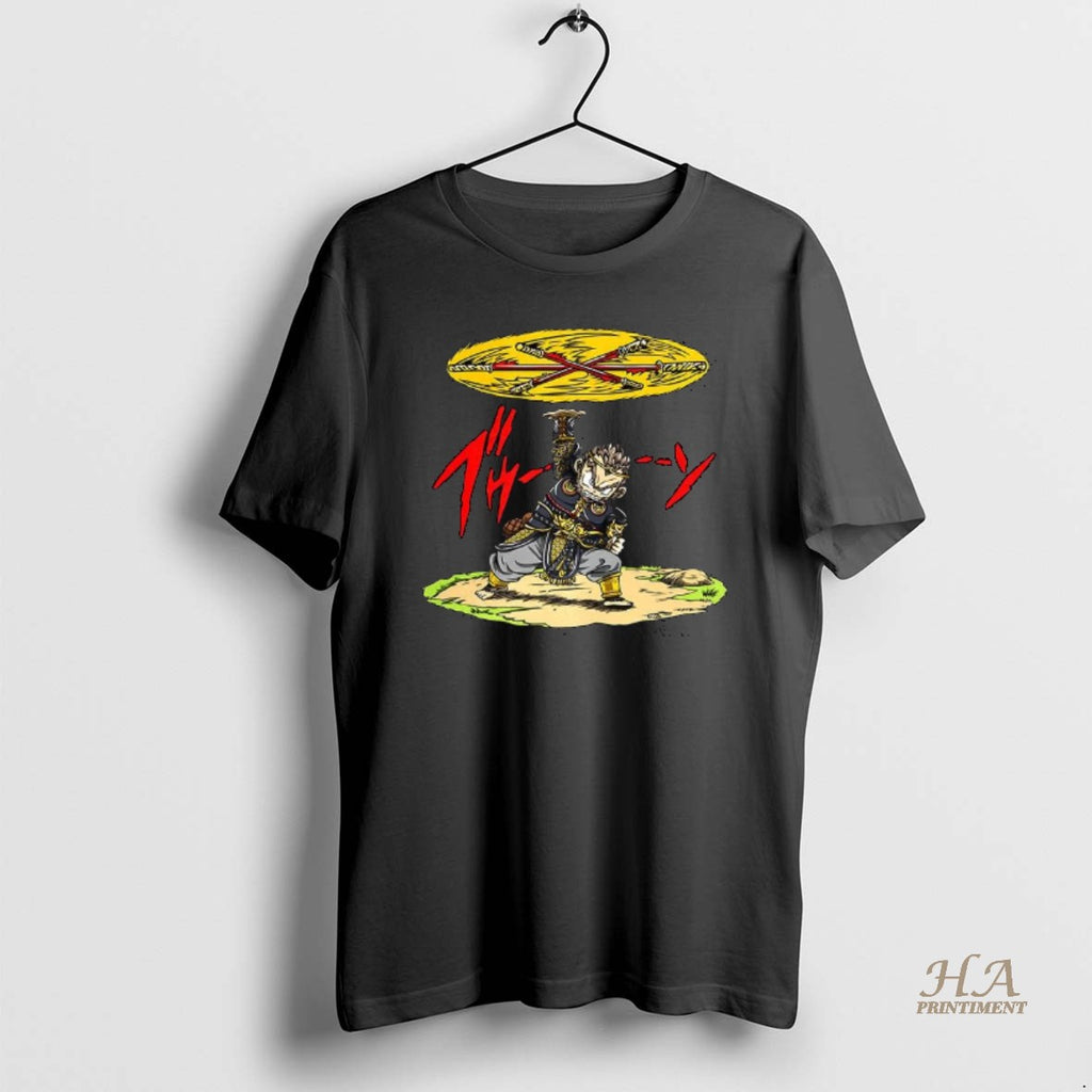 Official Ton Wukong Rotate The Stick As Desired Cartoon T-Shirts, Hoodie, Sweatshirt | InkNestWear.com