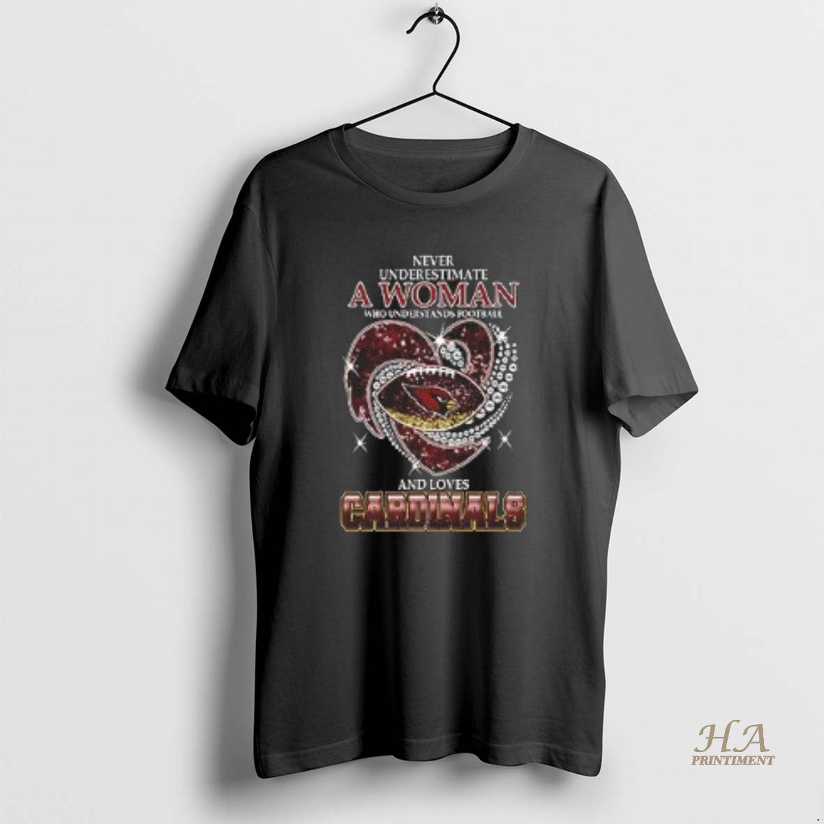 Official Top Never Underestimate A Woman Who Understands Football And Loves Arizona Cardinals 2025 T-Shirts, Hoodie,...