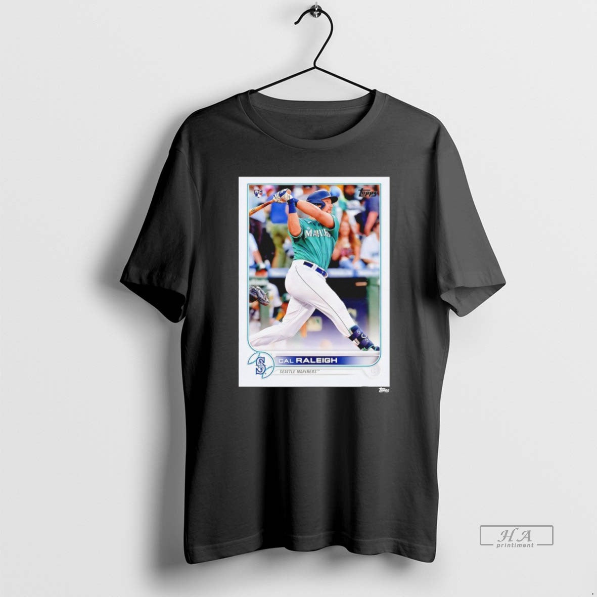 Official Topps Baseball 2022 Cal Raleigh Seattle Mariners Card