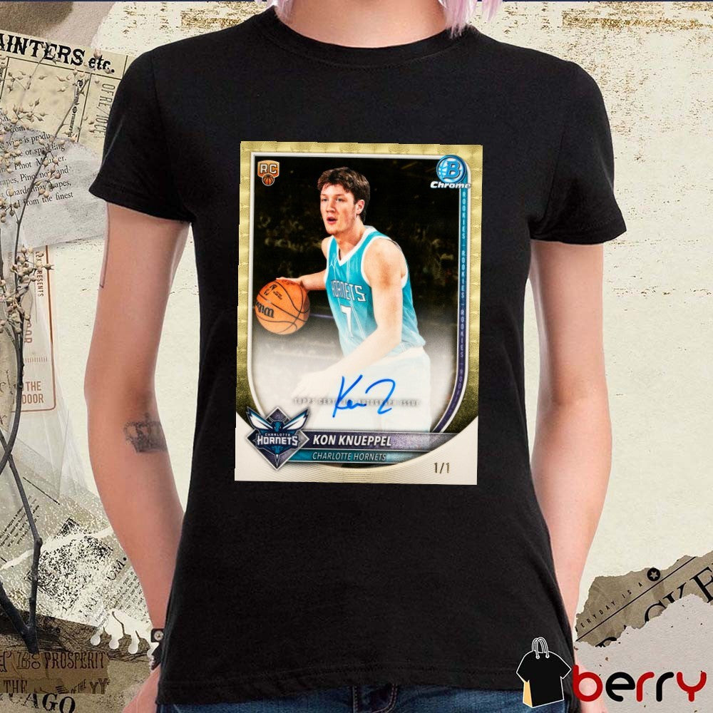 Topps Now Kon Knueppel’s Charlotte Hornets Signature Poster t-shirt