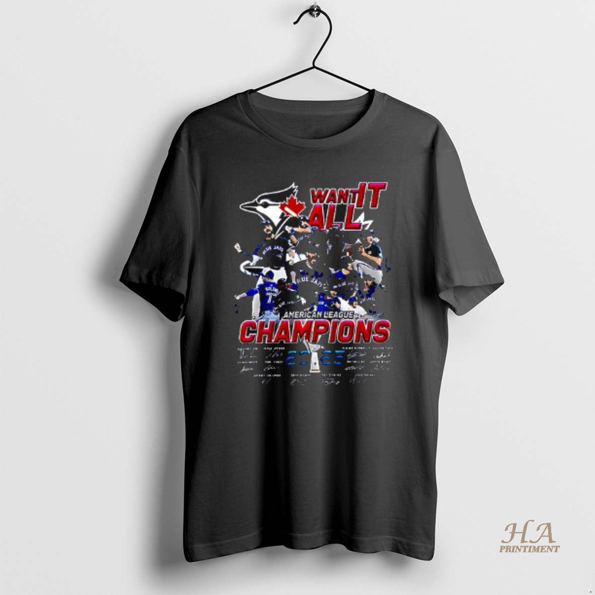 Official Toronto Blue Jays 2025 American League Champions Team Signatures Name Roster Graphic T-Shirts, Hoodie, Sweatshirt