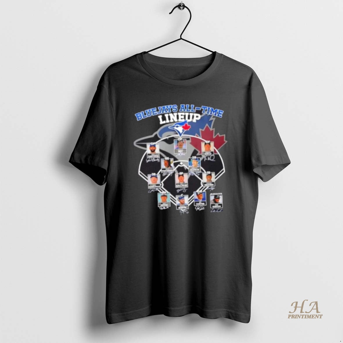 Official Toronto Blue Jays Players All Time Line Up Signatures T-Shirts, Hoodie, Sweatshirt | InkNestWear.com