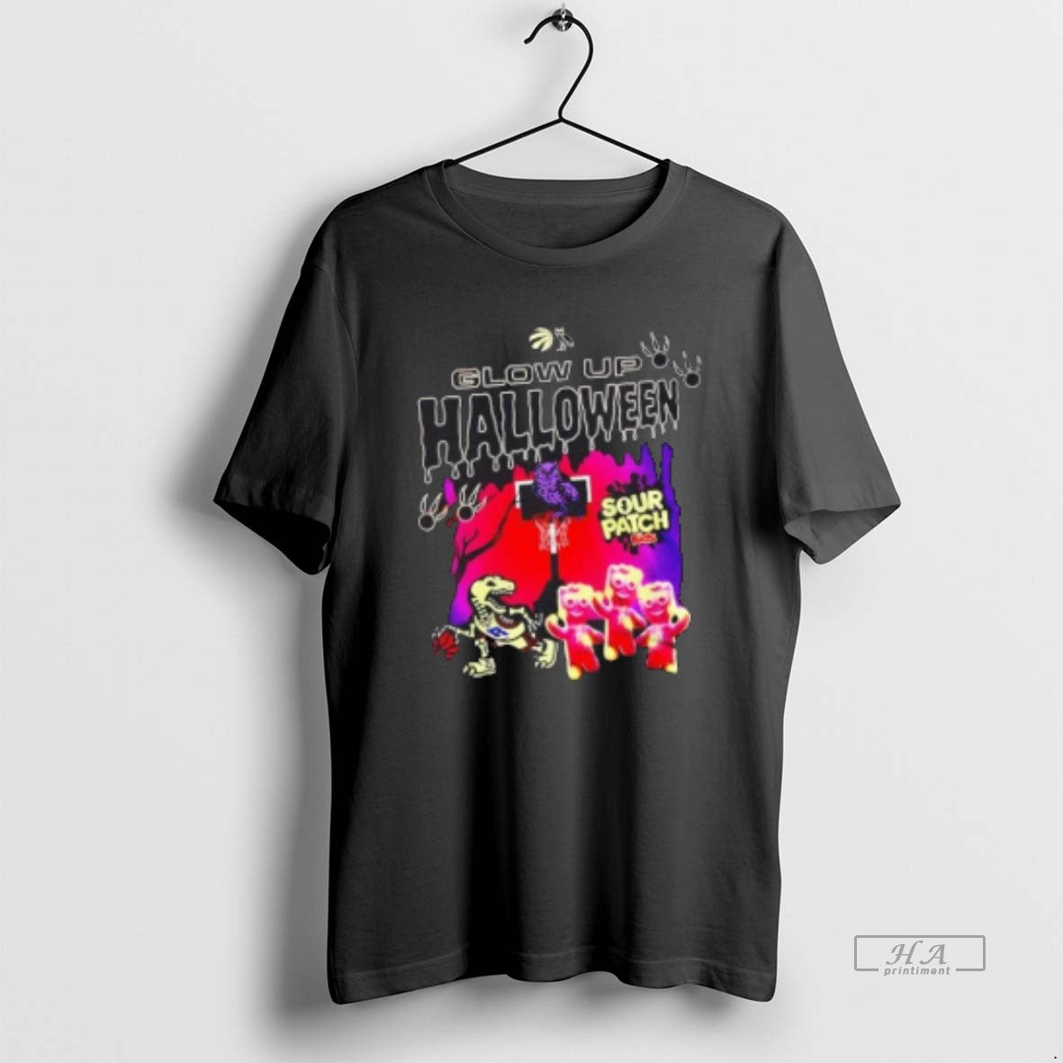 Official Toronto Raptors Glow Up Halloween Sour Patch Kids 2 Sided T-Shirts, Hoodie, Sweatshirt | InkNestWear.com