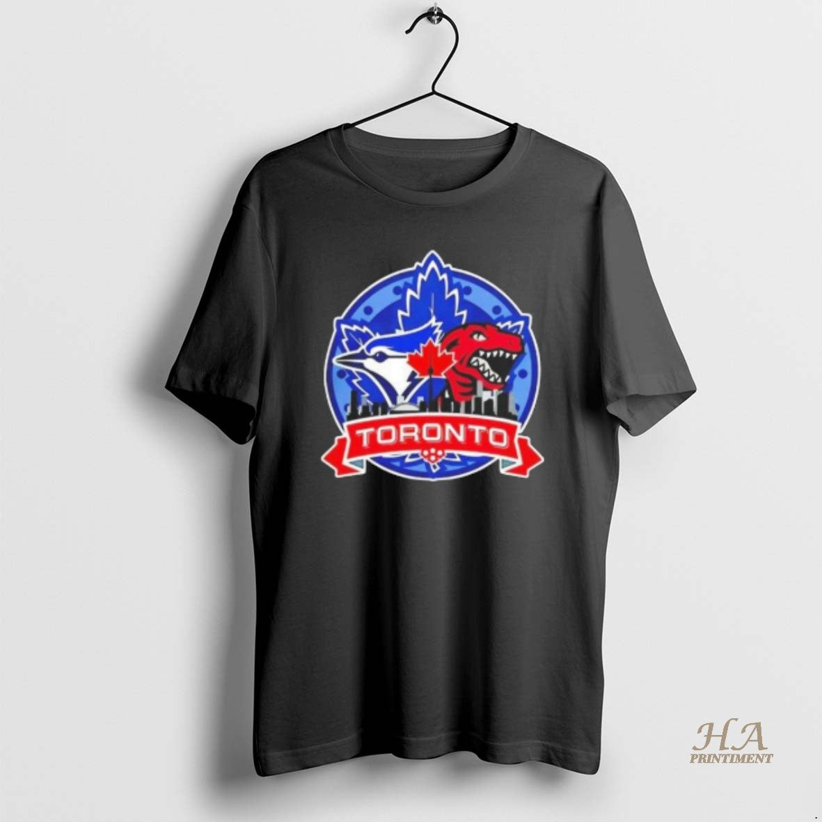 Official Toronto Raptors X Toronto Blue Jays Hybrid Logo T-Shirts, Hoodie, Sweatshirt | InkNestWear.com